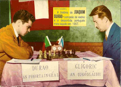 Partida de ajedrez Joaquim Durão - Svetozar Gligoric, Dublín 1957