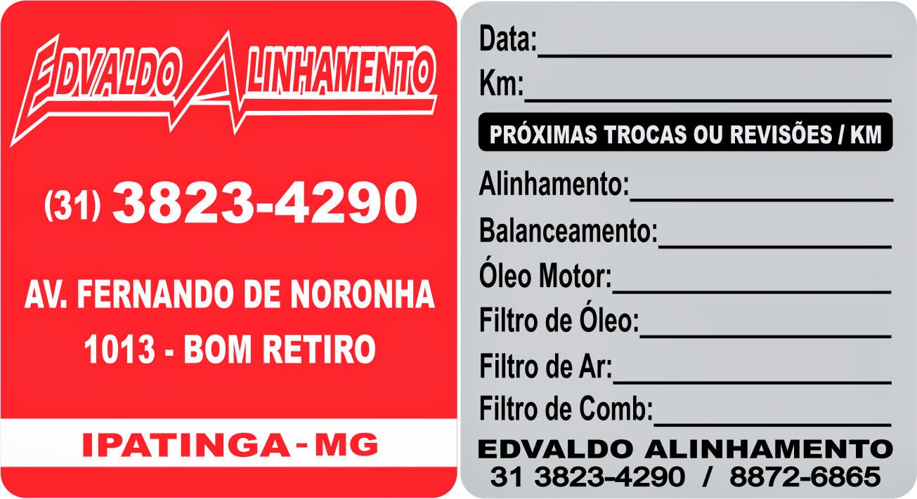 Etiqueta p/ Alinhamento / Balanceamento