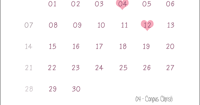 calendario junho 2015