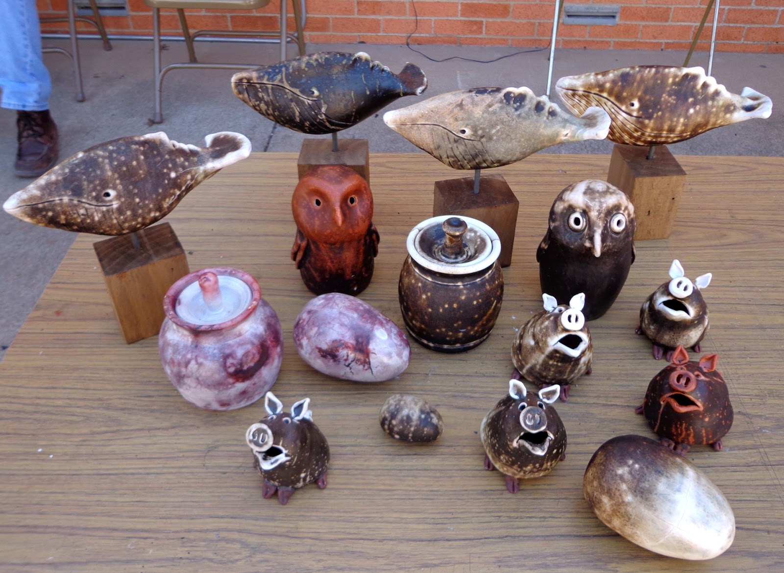 Wildmud Pottery And Sculpture Obvara Firing at Raku Rendezvous in