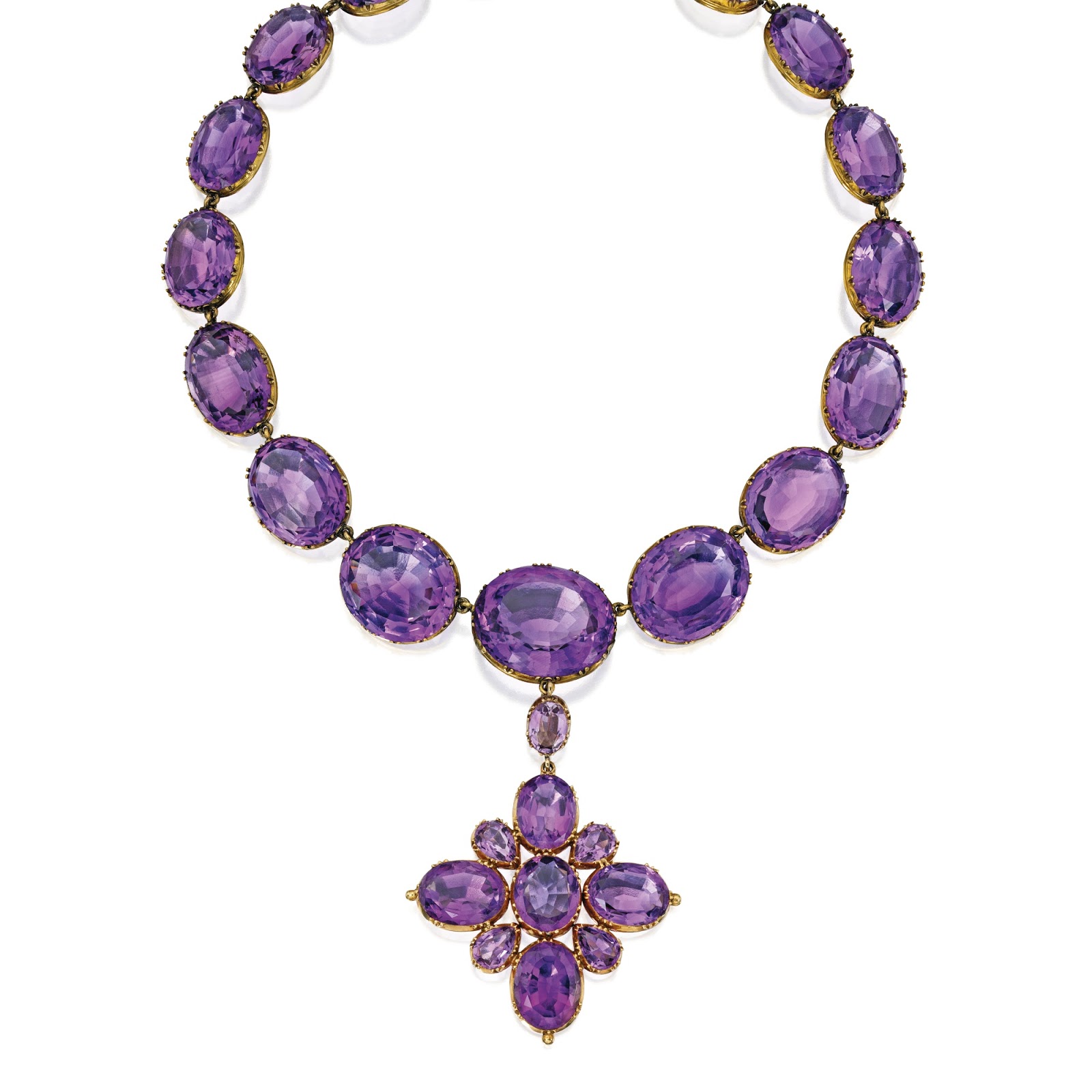 Marie Poutine's Jewels & Royals Purple Necklaces