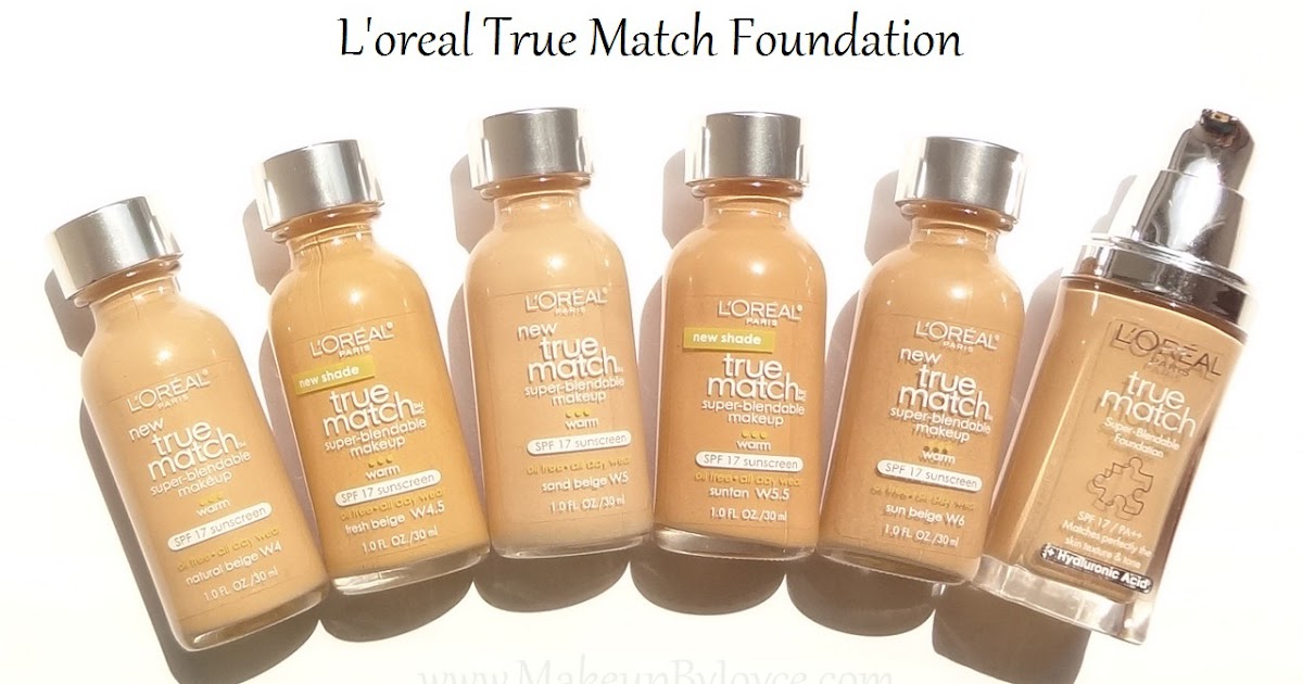 Corrector makeup: L oreal true match foundation colour chart