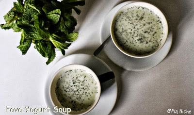 fava yogurt soup