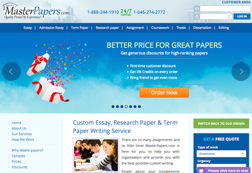 master paper review