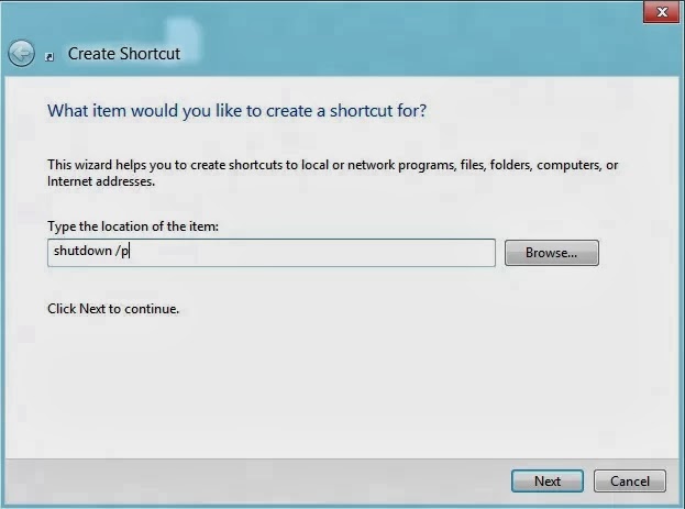 shutdown shortcut command shutdown shortcut command