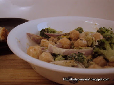 chickpea broccoli salad