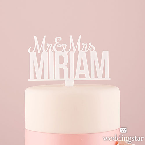 http://www.weddingfavoursaustralia.com.au/products/personalised-mr-and-mrs-white-acrylic-cake-topper