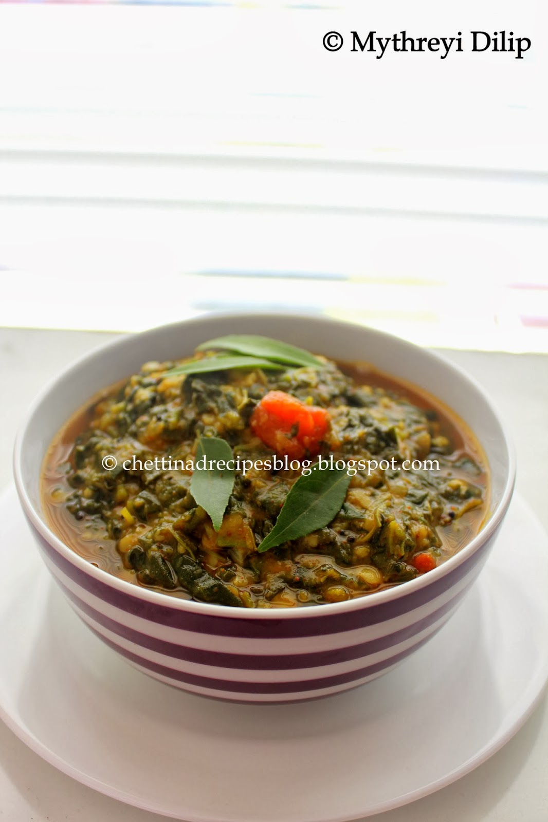 Keerai Kootu / Chettinad Dal and Spinach Chettinad Recipes