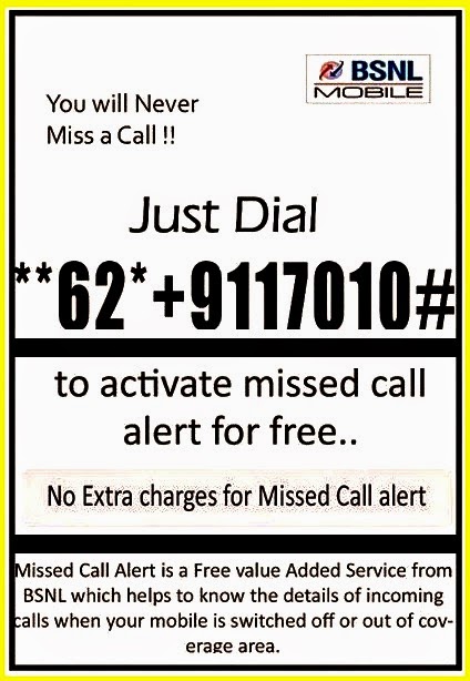 Activate Missed Call Alert In Airtel