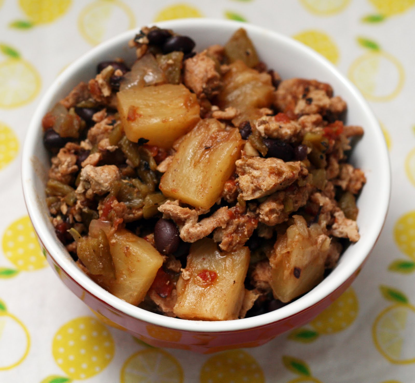 Recipes by Rachel Rappaport Green Chile Pineapple Chicken Chili