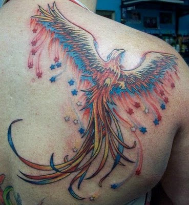 female phoenix tattoo female phoenix tattoo