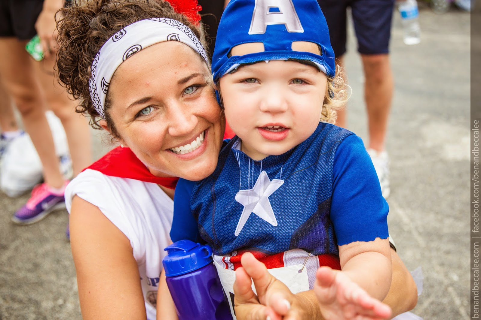 mom and child superheroes