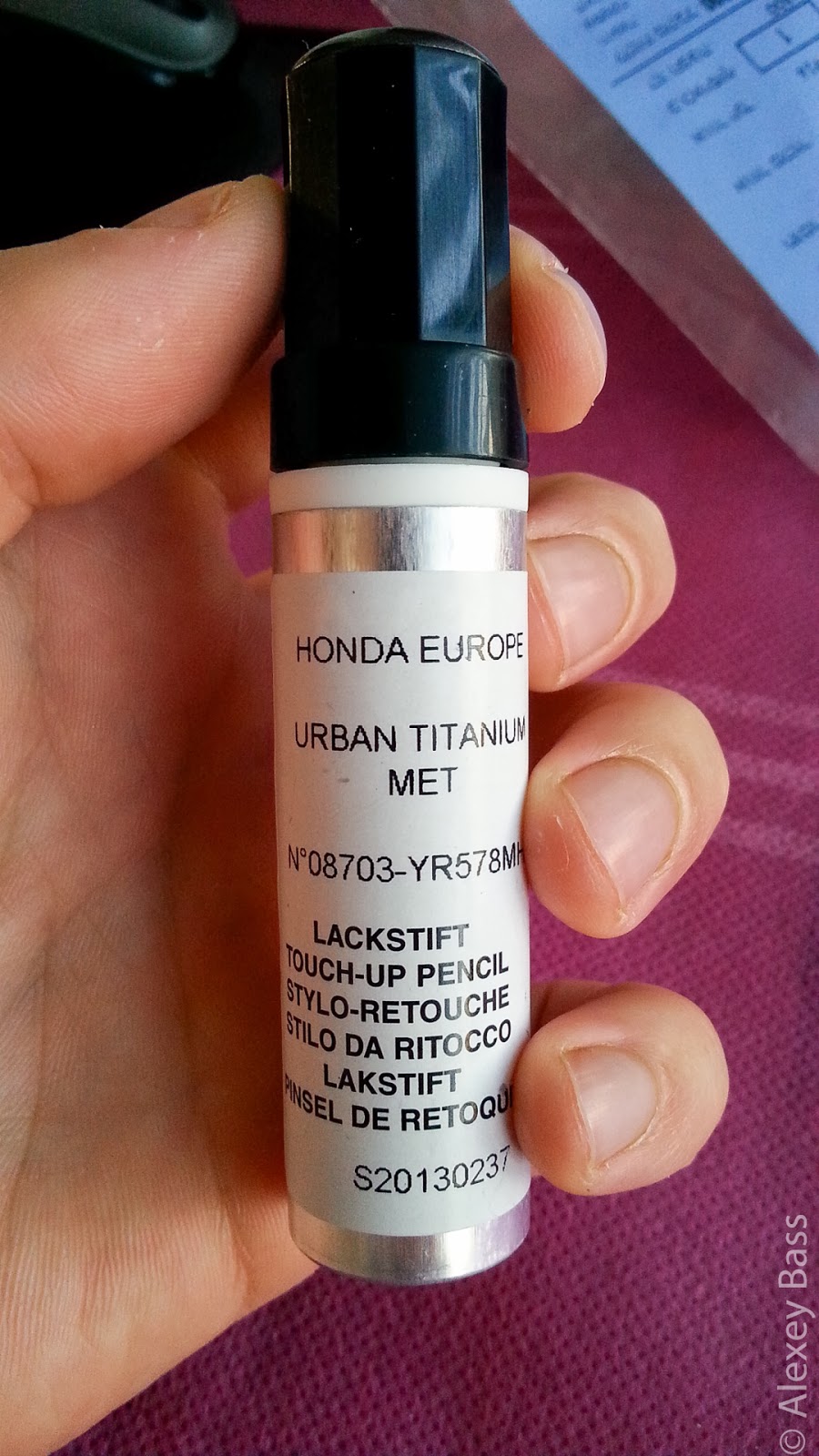 New Honda Civic Hatchback Mk9 2013 Touch Up Pencil