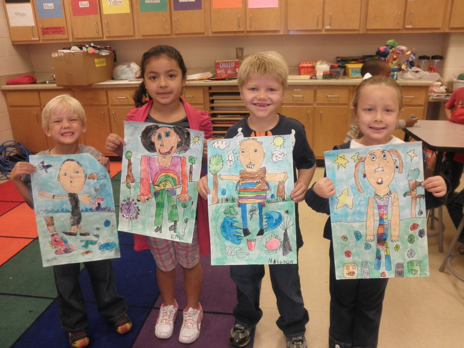 it's an HSES Arty Party!: Kindergarten Self Portrait Love