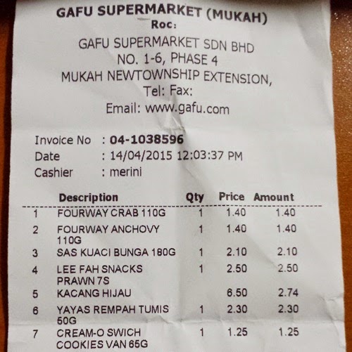 Beli barang kat kedai tiada GST, peniaga kedai tak daftar GST, cara semak peniaga kedai daftar GST, kenaikan harga barangan sebab GST, barang paling mahal selepas cukai GST, barangan dapur dikenakan caj GST, gambar resit invois tiada GST