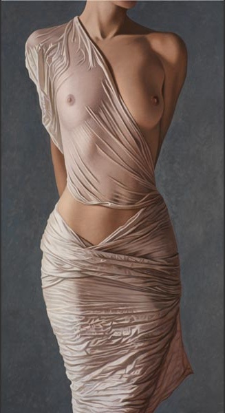 willi kissmer pinturas realistas mulheres bundas seios mamilos tecidos roupas transparentes