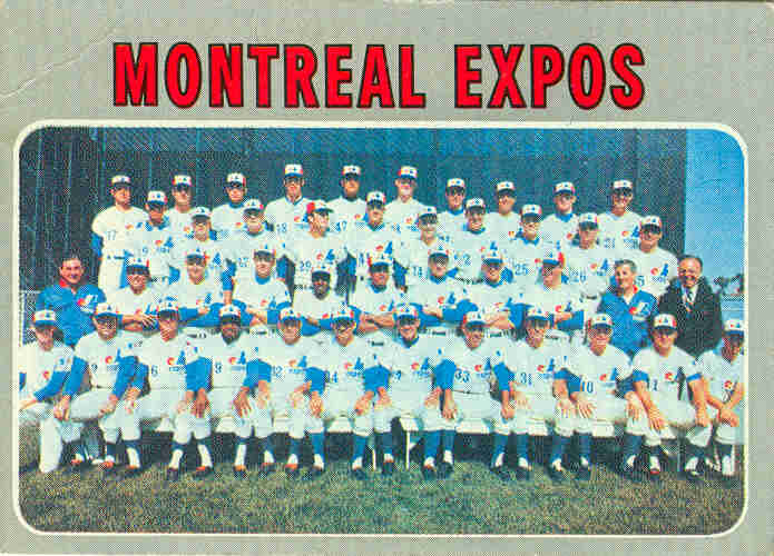 1970 Topps Baseball Expos Team (509)