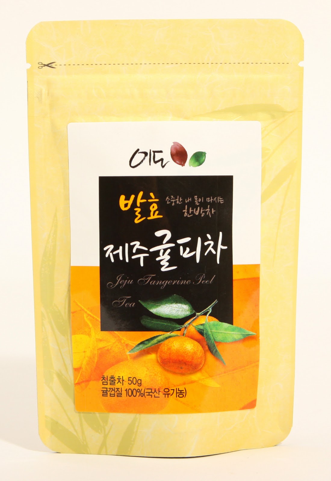 Korean teaIDO Jeju Tangerine Peel Tea, It Gives You The Inneer Warmth.