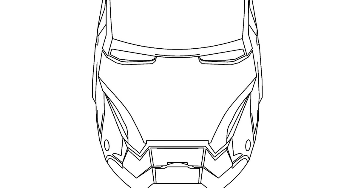 Iron Man Mask Coloring Pages