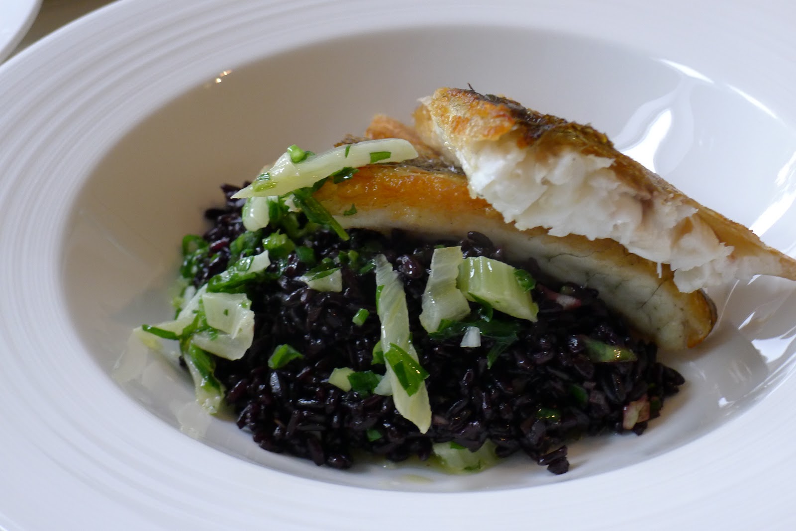 Ndudu by Fafa BLACK RICE WITH WILD SEABASS RECIPE
