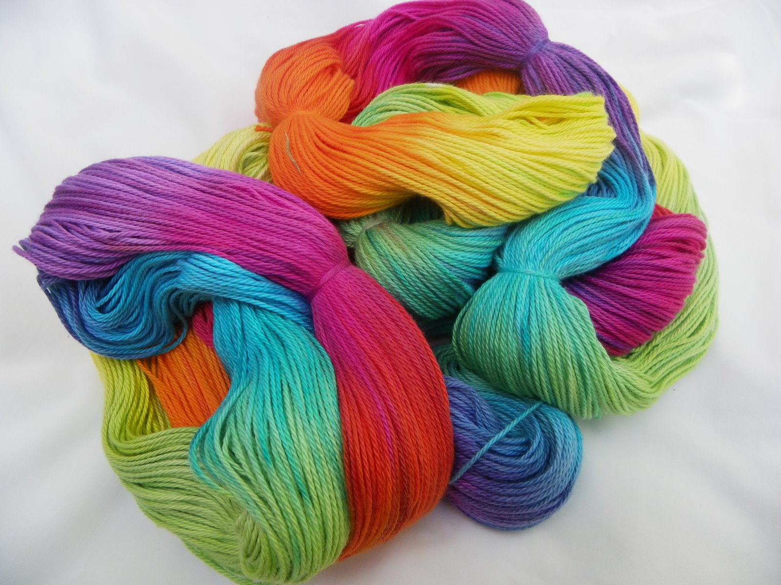 Rainbow Made: Hand dyed yarn
