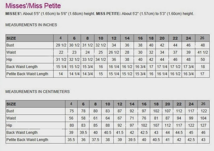 Just My Size Chart