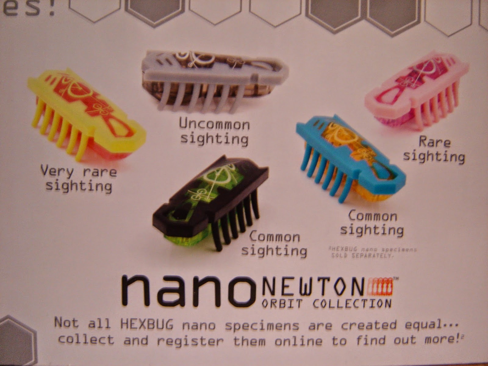 Hexbug Nano Rarity Chart