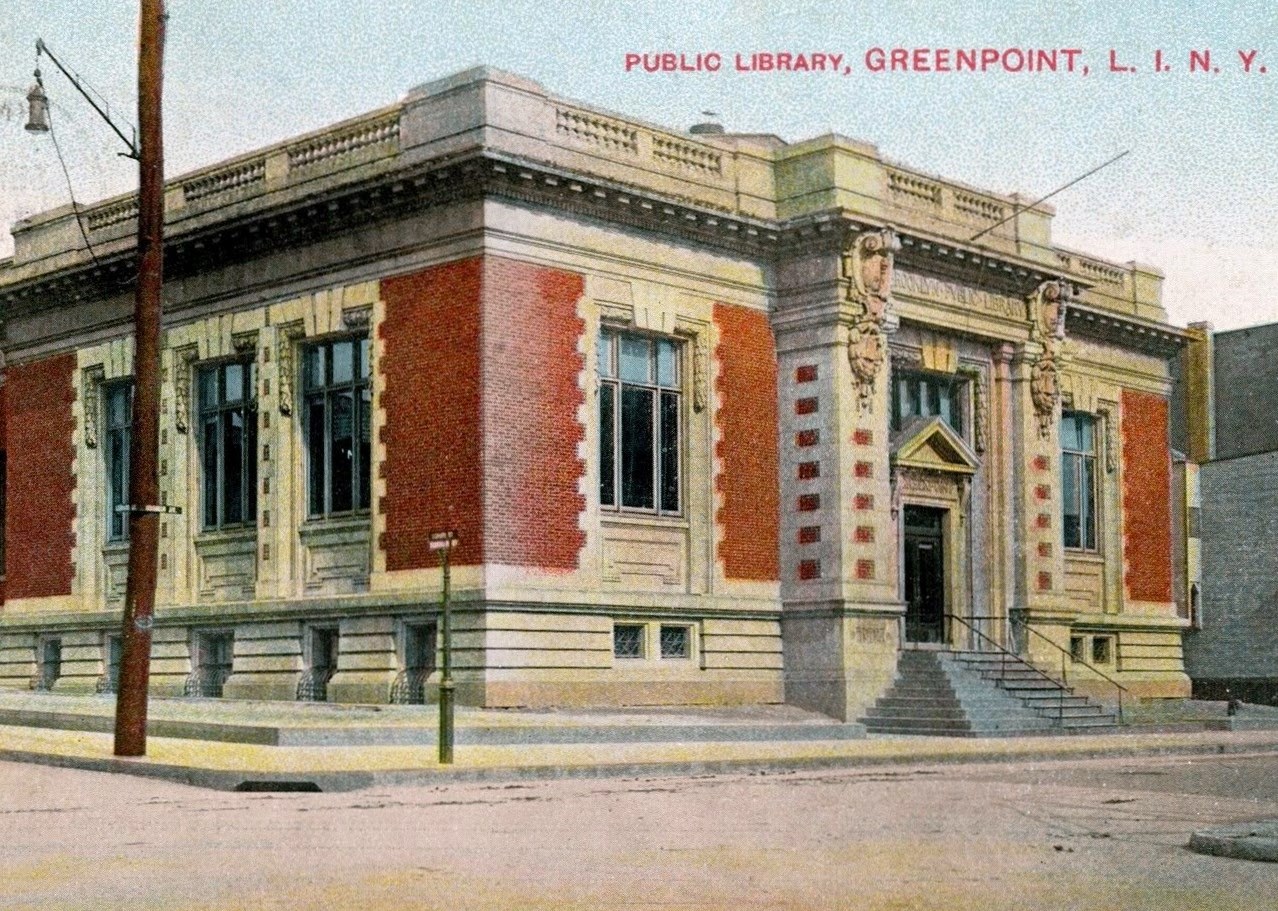 Library Postcards Library, Greenpoint, Brooklyn, New York