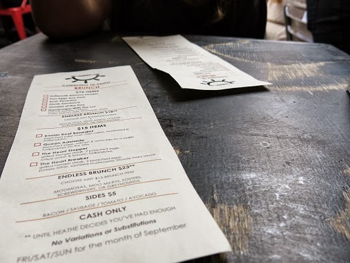 TheSunburnt Cow New York Menu