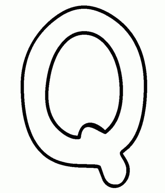 Capital Letter Q Coloring Page Capital Letter Q Coloring Page