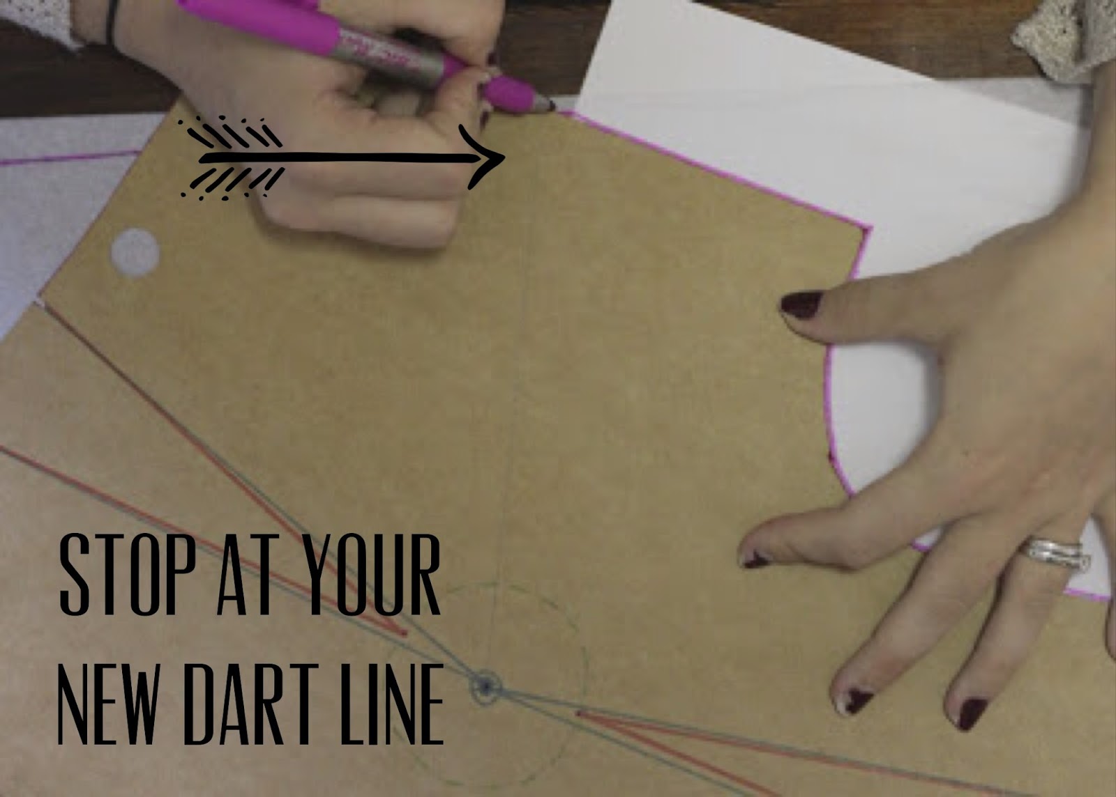 JuliaBobbin Tutorial How To Move Darts without slashing your pattern
