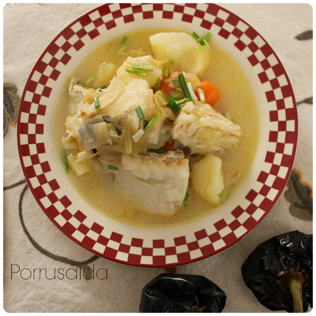 Porrusalda Con Bacalao
