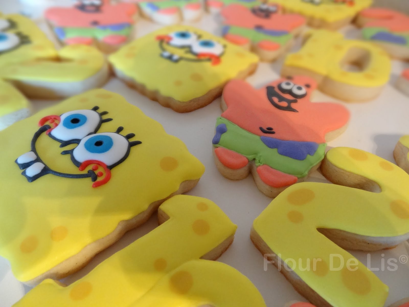 Flour De Lis Spongebob Birthday Cookies