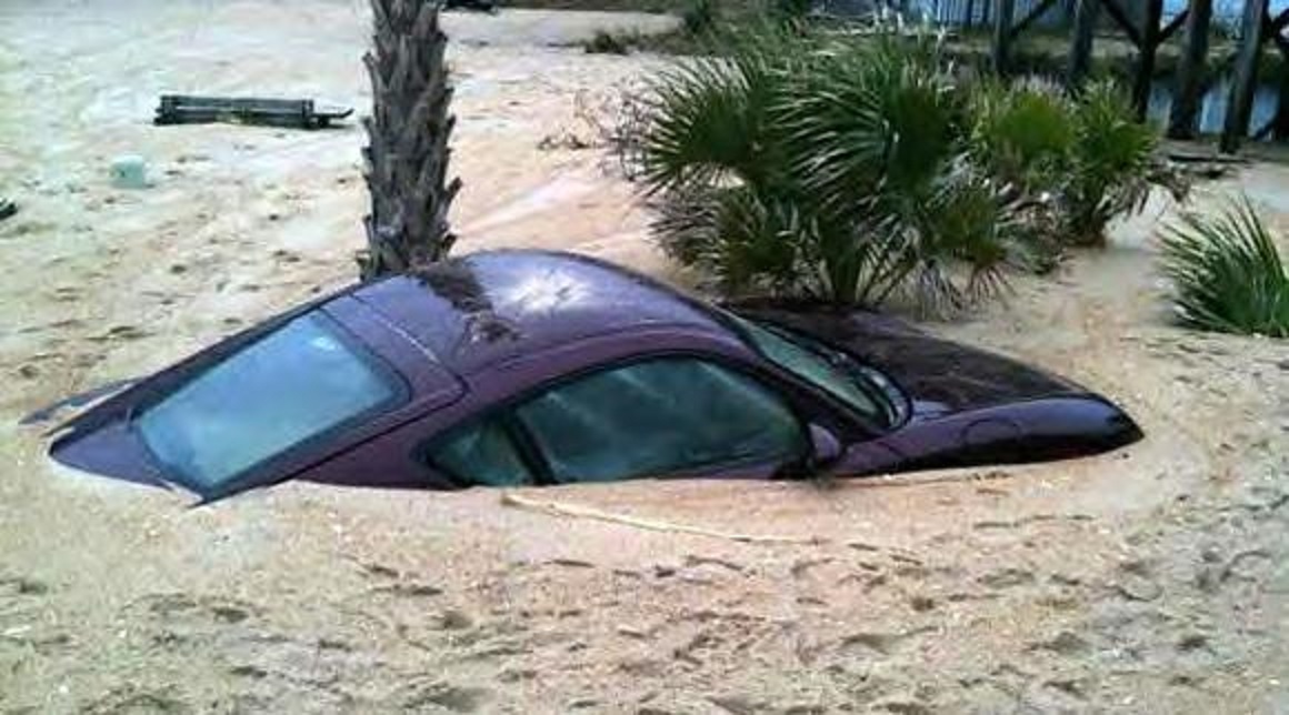 And remember, never, ever park on quicksand ~
