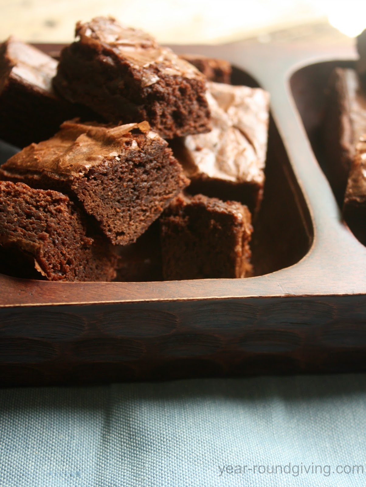 Chocolate White Russian with a Brownie Garnish