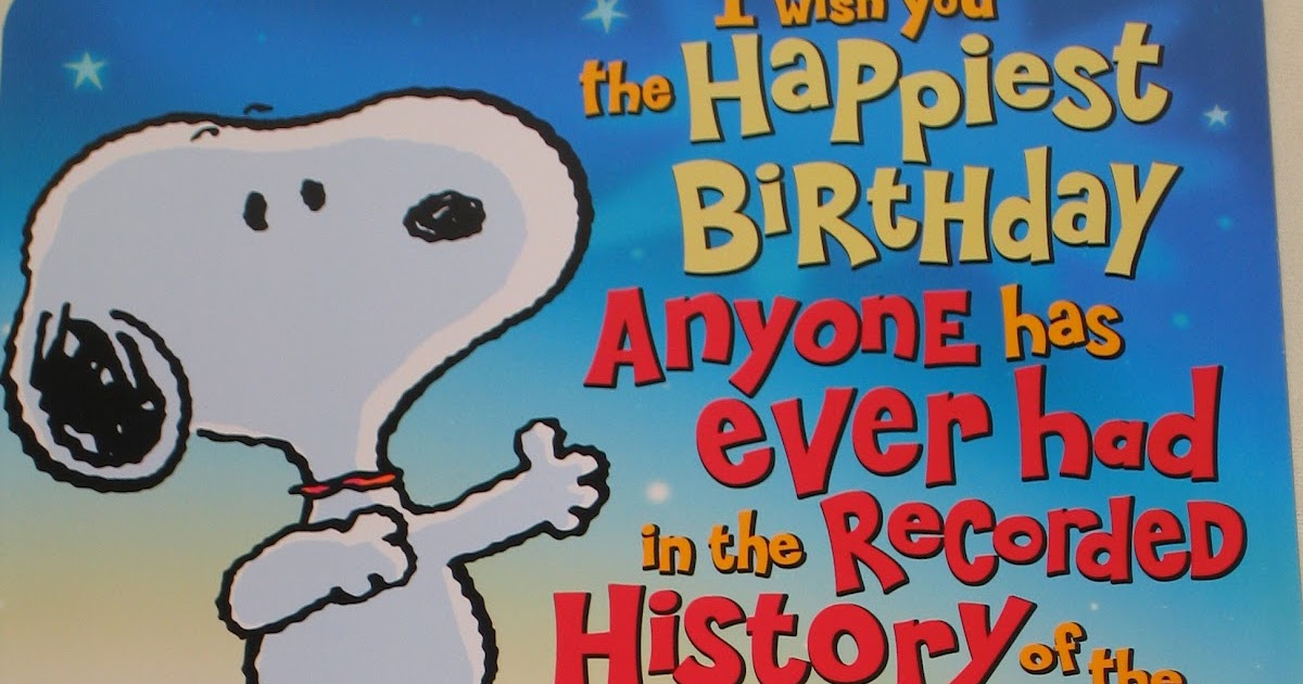 Jess And Snoopy: Happy Birthday to Me
