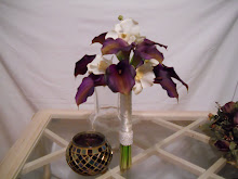 Eggplant calla lily bridal bouquet