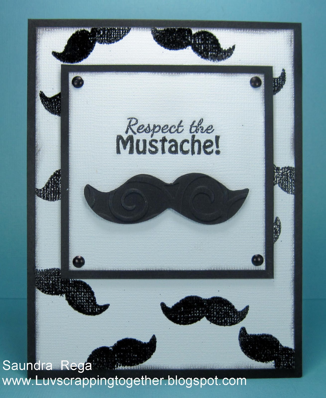 mustache stamp