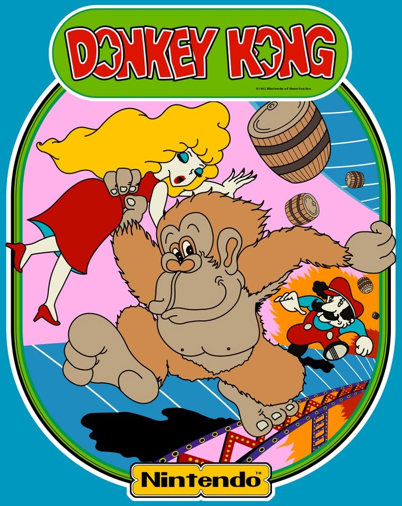 Ilustraciones originales Donkey Kong Arcade It's me, Mario
