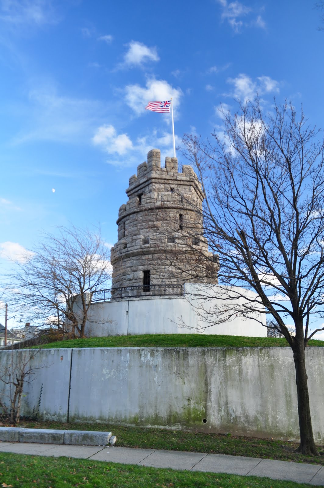 The Reversed View of Massachusetts Prospect Hill Tower, Somerville