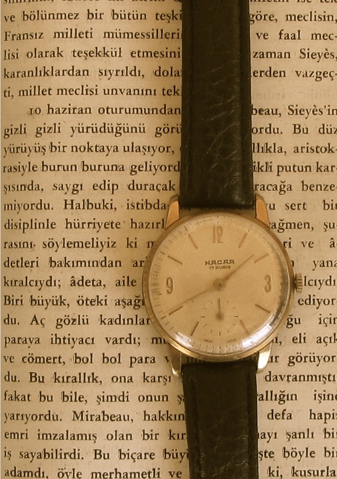 sonsuzluk ve bir gun nacar kol saati 1950 ler