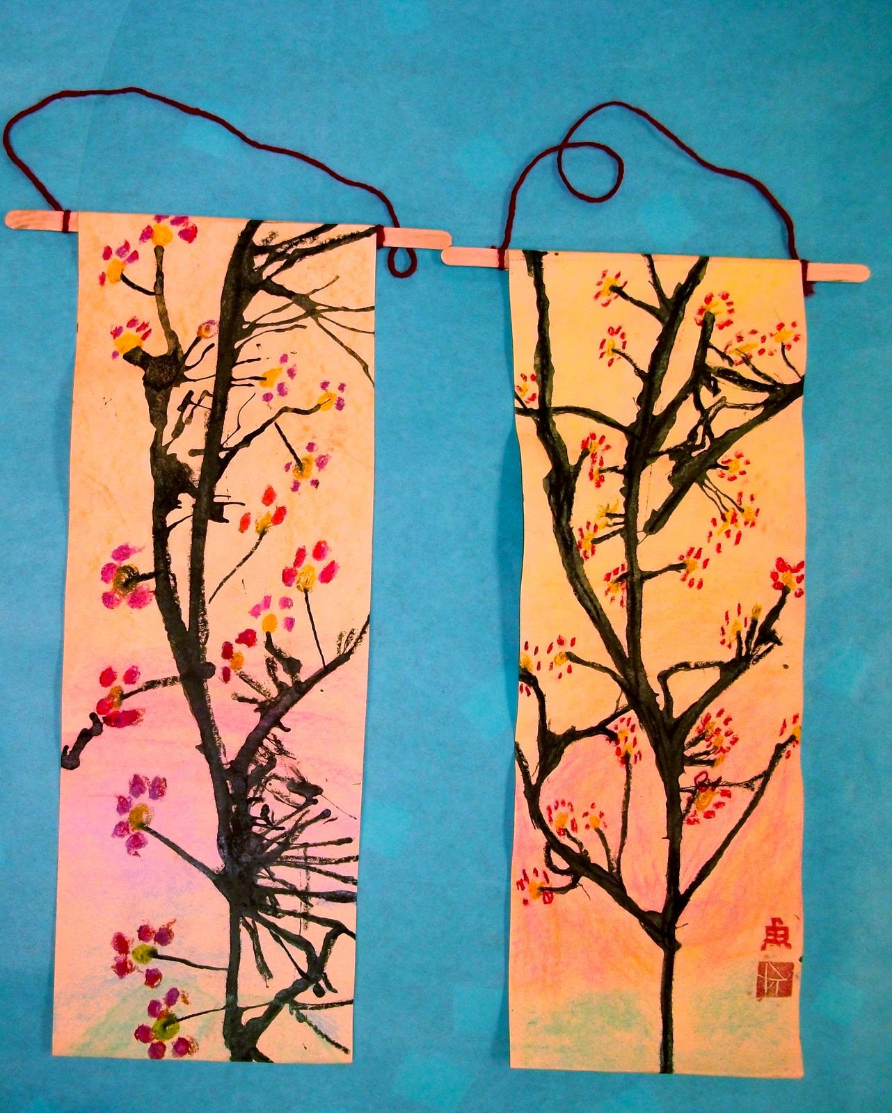 chinese new year cherry blossom craft