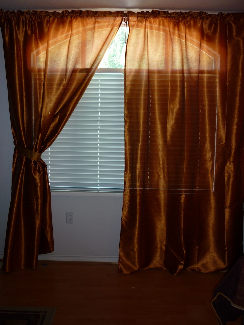 Digging Ourselves Out Ikea Curtains Pair Felicia Orange