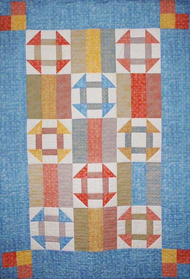 Quilt Inspiration: Free pattern day! Shoo Fly and Churn Dash quilts