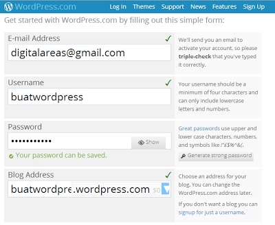 Cara Membuat Blog di Wordpress Cara Membuat Blog di Wordpress