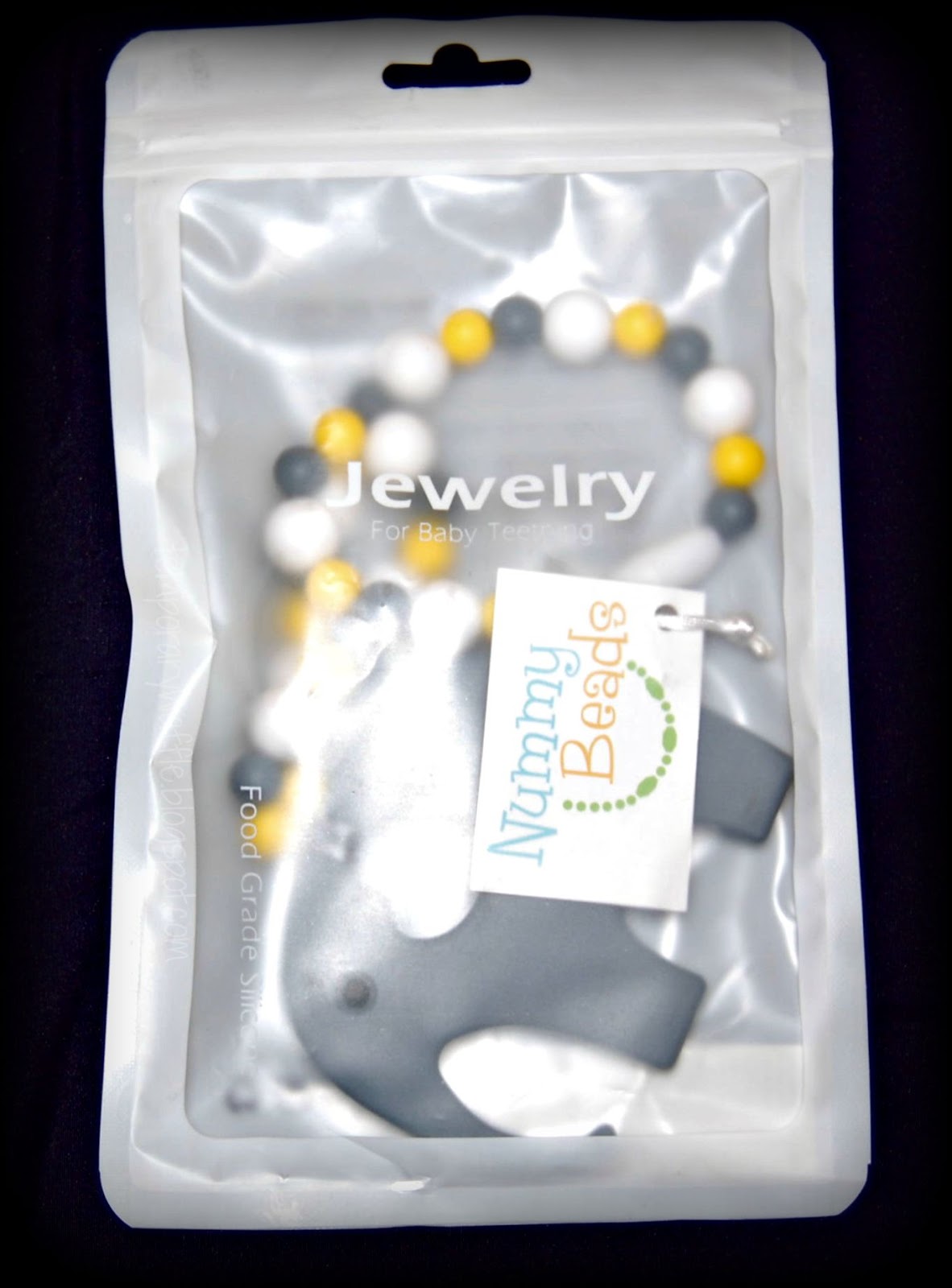 Temporary Waffle Nummy Beads Silicone Baby Carrier Teether Toy