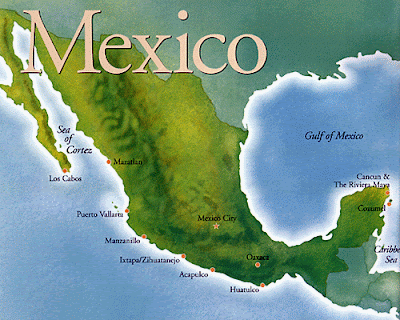 Map of Mexico Political Geography