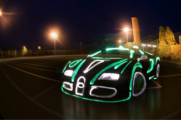 Jebhi Com Amazing Light Graffiti Of Supercars