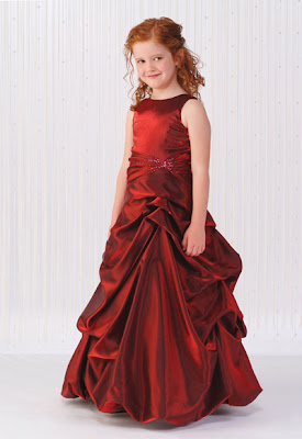 مجموعة ازياء اطفال باللون الاحمر Baby+Dresses-203