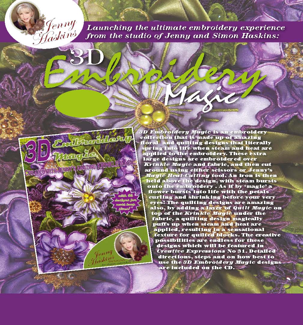 Jenny Haskins Embroidery Designs Jenny Haskins Embroidery Designs